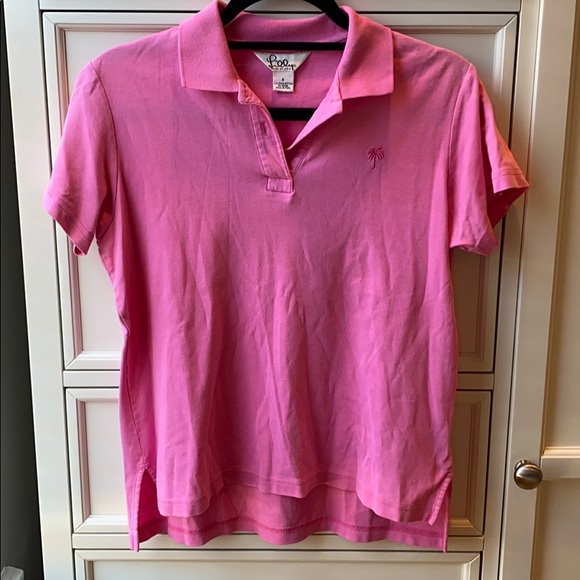 Lilly Pulitzer pink polo - Picture 1 of 4